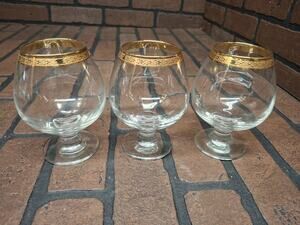 Vintage Pasabahce Circleware Turkey Art Of Glasses Set Of 3 Wine Glasses